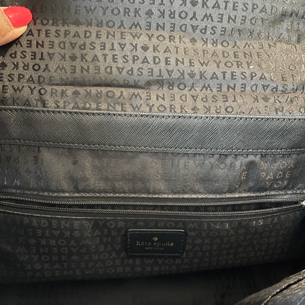 Kate Spade Lilah leather black satchel bag - Picture 7 of 8